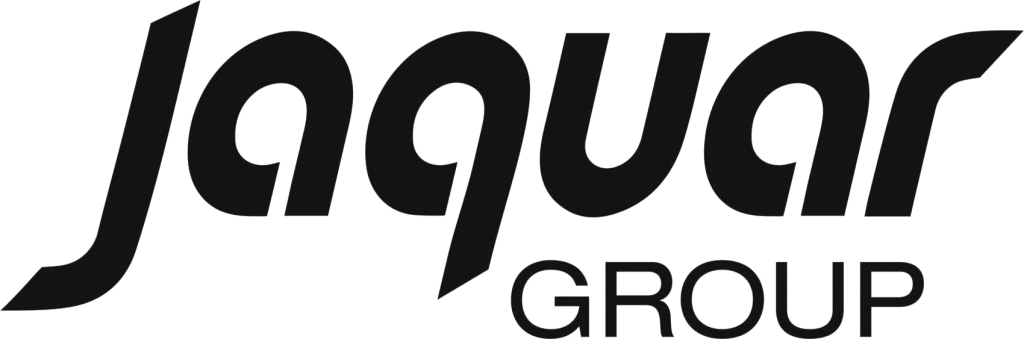 Jaquar logo in a white bacground with an under text "group"
