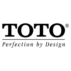 TOTO Logo in a white backgorunf with a caption saying "perfection by design"